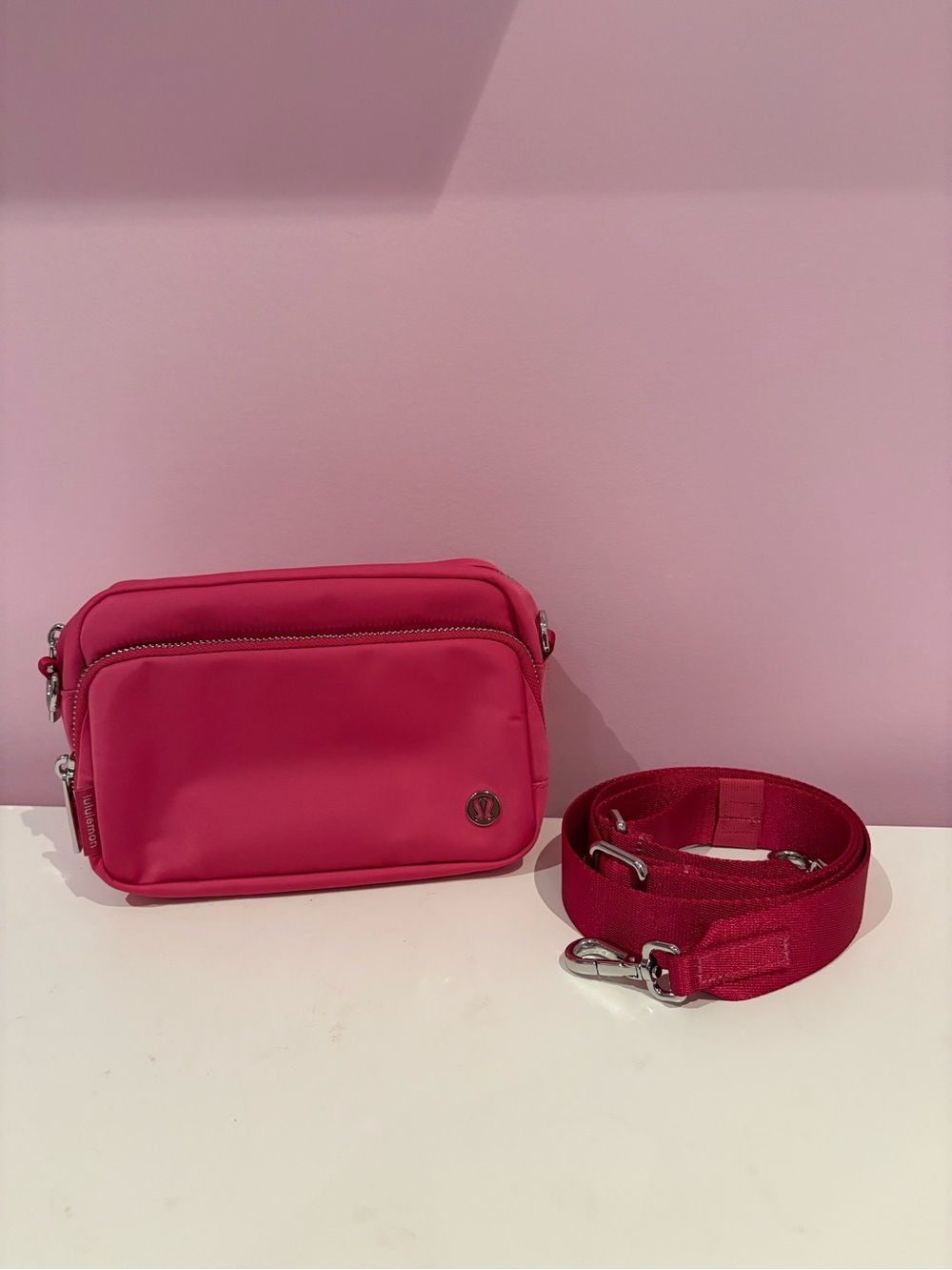 lululemon Pink Everywhere Crossbody Bag 2L
Silver Hardware - BNWOT 💓